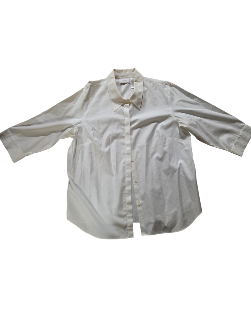 Liz Claiborne Woman Non-Iron White Button-Down Shirt -Size 18W